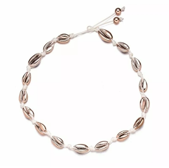 Jewelry - BTQ Rose Gold Cowrie Shell Necklace